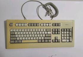 N860-4725-t601 Fujitsu Vintage Fkb4725 Keyboard Ps/2-two Keys Missing