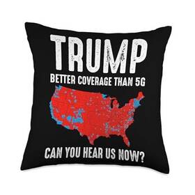 Ymbz85x98epus Funny Trump 2024 Electoral Map Red Election Can You Hear Us Now Republican Patriots Party Support Won Throw Pillow
