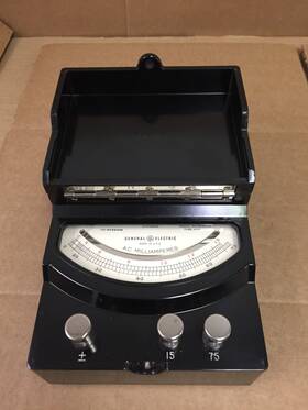8ap9ab514 Ge Vintage General Electric Ap-9 15 75 Ac Milliamperes Meter