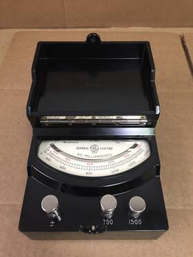 8ap9akk14 Ge Vintage General Electric Ap-9 750 1500 Ac Milliamperes Meter