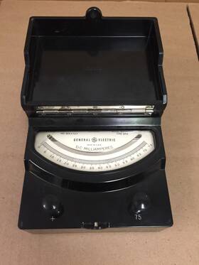 8dp9aeh3 Ge Vintage General Electric Dp-9 Dc Milliamperes Meter