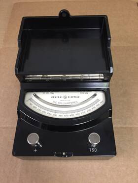 8dp9aem3 Ge Vintage General Electric Dp-9 750 Dc Milliamperes Meter