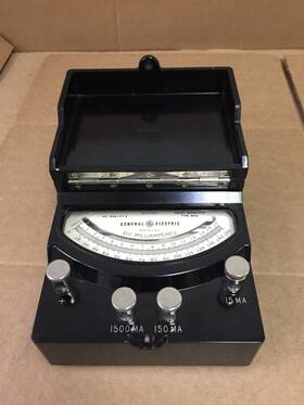 8dp9ahn3 Ge Vintage General Electric Dp-9 15/150/1500ma Dc Milliamperes Meter