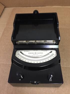 8dp9akf3 Ge Vintage General Electric Dp-9 30 Dc Microamperes Meter