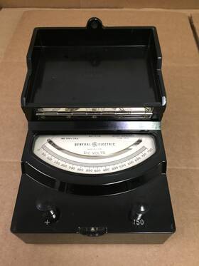 8dp9vml3 Ge Vintage General Electric Dp-9 Dc Volts 750 Meter