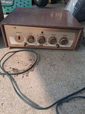 A1-320 Ge Rare Preamp Mixer Stereo 20 Watt Hifi Tube Amplifier Mcm Mid-century 1959
