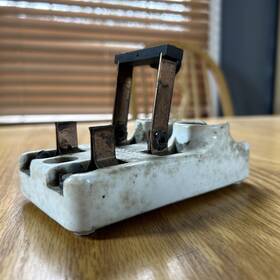 Acat35367 Ge Antique Porcelain Knife Throw Switch General Electric 30 Amp 125 Volts Original