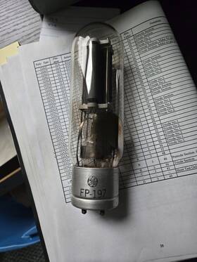 Vt-4-c Ge Fp-197 Vintage 211/vt-4-c Triode Audio Tube Tested On Tv-7d/u