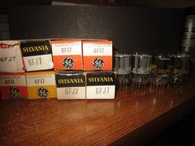 6fj7 Ge & Other 8 Nos Nib And Radio Matched Pairs Audio Tubes