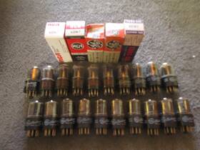 6dn7 Ge Rca & Other 25 Nos Nib To Good And Radio Audio Tubes