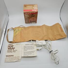 2820 Gillette Vintage 1979 Usa Heat Wrap Model With Original Box - Tested And Works