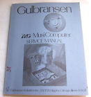 Gulbransen Electronic Organ Musicomputer Service Manual