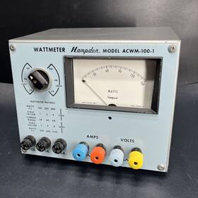 Hampden Acwm-100-1 Vintage Wattmeter Model Educational Training School Labs