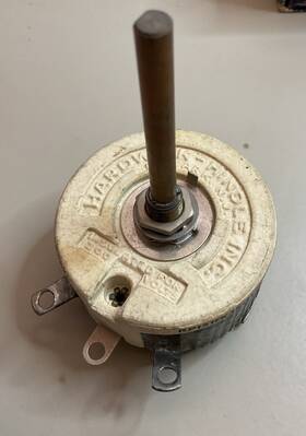 Rp151fk3rokk Hardwick Handle Inc. Vtg Hindle Rheostat Type H-50 3 Ohm 4.08 Amp