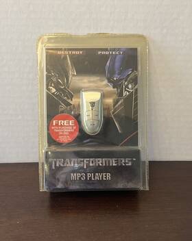 Hasbro 733807714435 Dreamworks Transformers Mp3 Music Player 128 Mb Destroy Protect 2007 New