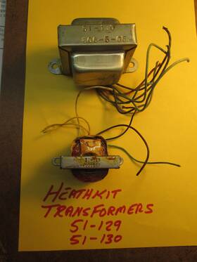 51-129 Heathkit 51-130 2 Transformers Ham Radio