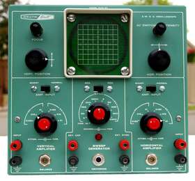 Euw-25 Heathkit Vintage 3 Inch Dc Oscilloscope - Heath Built