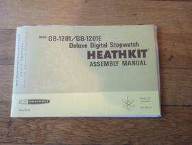 Gb-1201 Heathkit Vintage Heath Early Digital Stopwatch Manual With Schematic