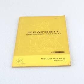 Gd-79 Heathkit Mini Auto Race Kit Iv Assembly Manual Slot Car Vintage