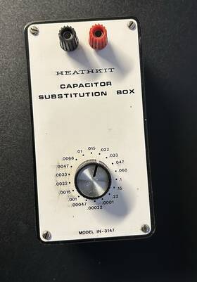 In-3147 Heathkit Capacitor Substitution Box Model