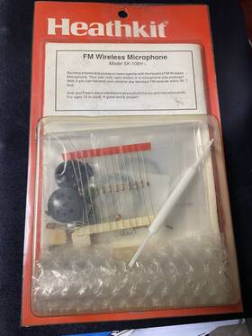 Sk-106h Heathkit Vintage Rare Fm Wireless Microphone Unassembled Build Kit Toy