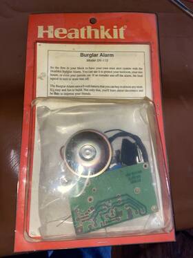 Sk-115 Heathkit Vintage Rare Burglar Alarm Unassembled Electronic Build Kit Toy