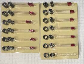 5082-4650 Hewlett Packard 12 - Hp Red Solid State Lamps T-1 3/4 Led Gallium Arsenide Phosphide