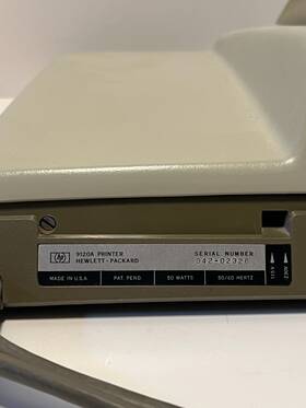 9120a Hewlett-packard Extremely Rare Vintage 1984 Hp Printer
