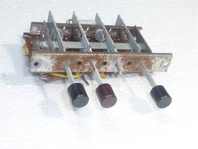 13912-187 Hickok 6000 Tube Tester Pushbutton Switch Assembly Works Mechanically