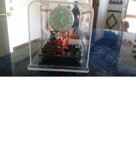Osc4.9 Howchon Mini Analog Oscilloscope Clock 2ap1 Crt Cathode Ray Tube Century Font