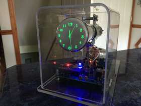 Osc7.8 Howchon New Design Century Font Mini Oscilloscope Clock 2ap1 Crt Cathode Ray Tube Scope