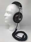 Hp-6 Rms Vintage Stereo Headphones Black Made In Japan Tested