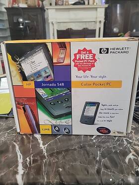 Hp 725184293627 Jornada 548 Color Pocket Pc 32 Mb With 2 Chargers All Books Accessories Works