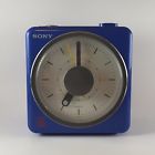 Icf-a10w Sony Vtg Blue Clock