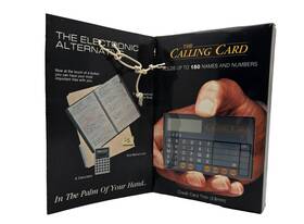 International Telesis 012198000076 New The Calling Card Vintage 1986 Electronic Little Black Book Hong Kong