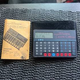 41610 International Telesis Talking Calling Card Intl Mini Voice Synthesis Computer Calculator Vtg