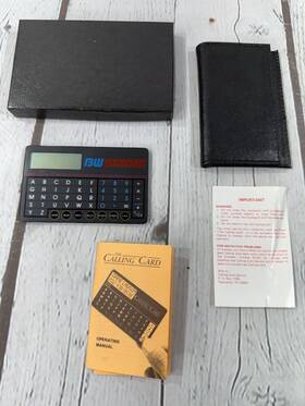 33910 International Telesis Inc Vintage 1986 The Calling Card Electronic Calculator B&w Nuclear Technologies New