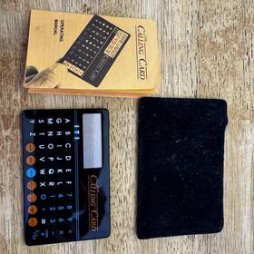 946292 International Telesis Inc. Vintage 1986 The Calling Card Electronic Address Book Calculator With Case And Manual