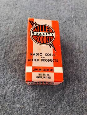 Khz-455 J. W. Miller Co. Universal Radio If Transformer 455khz New Old Stock