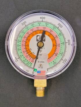 M2-808 Jb Industries Test Gauge 3-1/8 Inch 80mm Illuminating 22 410a 407c Class 1