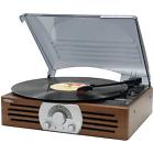 Jensen Vintage 3 Speed Turntable Stereo Vinyl Wooden Record Player Retro Radio Am Fm 717959023423