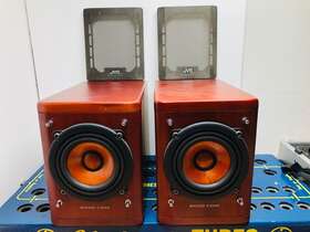Sp-exa1 Jvc Pair Wood Cone Full Range Speakers Power 30w Impedance 4 Ohm