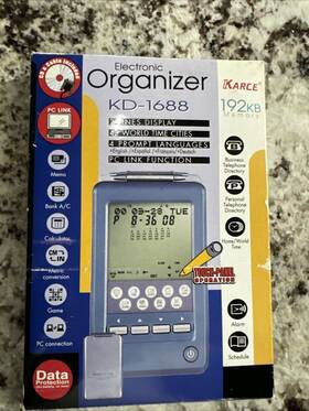Kd-1688 Karce Vintage Electronic Organizer