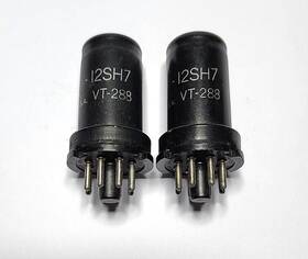 Jan-12sh7 Ken-rad Lot Of Two Vt-288 Metal Case Tubes Untested As Is