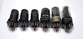 Jan-ckr-6ac7 Ken-rad Rca Westinghouse 50l6gt Lot Of 6 Octal Tubes 6sk7gt/g 6sa7gt/g 12sj7 Crc-6sk7