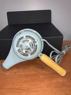 559.8312 Kenmore Vintage Handheld Hair Dryer Baby Blue Model 1950s Tested Works