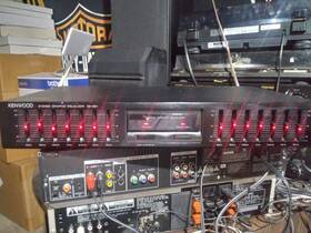 Ge-291 Kenwood Tested And Working Vintage Red Lights 7- Band Graphic Equalizer