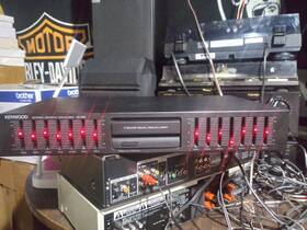 Ge-292 Kenwood Tested And Working Vintage Red Lights 7-band Dual Graphic Equalizer