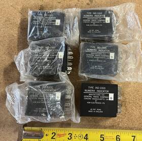 Ind-0300 Kgm / General Radio Co Lot Of 6 Numerik Indicator Edge-lit Number Display
