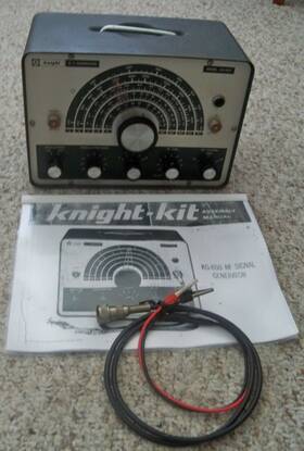 Kg-650 Knight Rf Signal Generator Model Leads Manual Works Pls Read Description